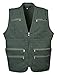 Men's 9 Pockets Work Utility Vest Military Photo Safari Travel Vest (2XL, Olive)