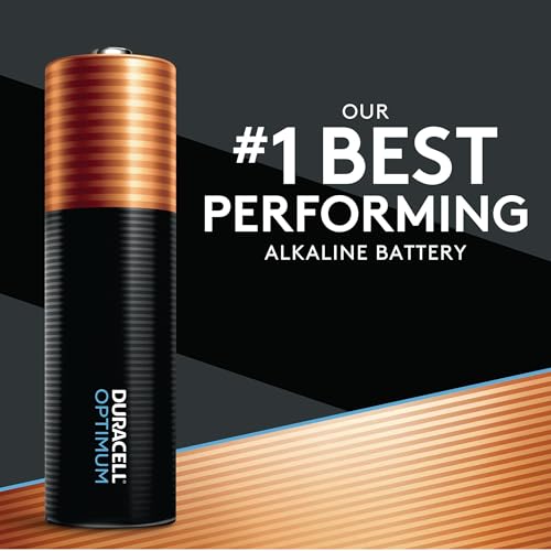 DURACELL Optimum AA Batteries 28 Count with POWER BOOST Ingredients, Re-closable Pack for a Quick, Easy Access and Organized Storage