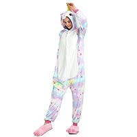 Tickos Unisex Unicorn Pajamas Adult sleepwear Animals costumes Cosplay Onesie (Small)