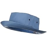 Big Size Roll Up Bucket Hat - Sky With Navy W09S44F (2XL-3XL)