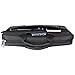 MOSISO Polyester Messenger Shoulder Bag with Adjustable Depth at Bottom Compatible 15-15.6 Inch Laptop, Pure Black