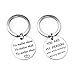2PCS Couples Keychains Stainless Steel Pendant Lover Keychain You are My Person You Will Always Be My Person Best Friends Gift for Valentines Day Anniversary Wedding Birthday Gift