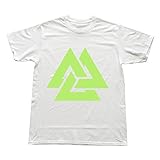 Designed Women's Tees Funny Valknut Size XL White