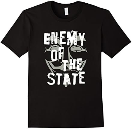 Mens Enemy of the State Anonymous T-Shirt #resist 2XL Black