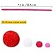 720 Pieces Valentine Craft Chenille Stem Pipe Cleaners Set, Including 120 Pieces Pipe Cleaners, 4 Size Pom Poms for Craft DIY Art Supplies