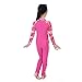 BIKMAN UPF 50+ Long Sleeve Sunsuit Girls Sun Protection One Piece Swimsuit (2-3) Rose Red
