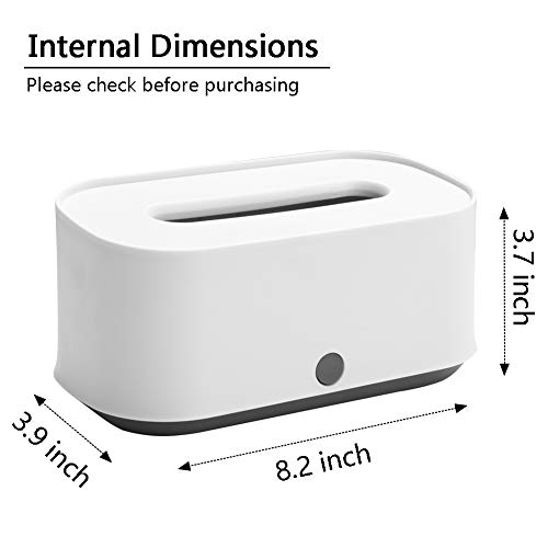 image for SUBEKYU Facial Tissue Box Cover, Rectangular Paper Box Holder Made of 