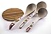 Premium Bamboo Kitchen Ladles, All Natural, Made From 100%, Naturally Fallen Bamboo, Earth Friendly, Great For Soups & Sauces, Perfect Addition To Your Kitchen Utensil Collection, Bamboo Pad Included