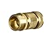 GORILLA EASY CONNECT Garden Hose Quick Connect Fittings with Ball Valve. ¾ Inch GHT Solid Brass.