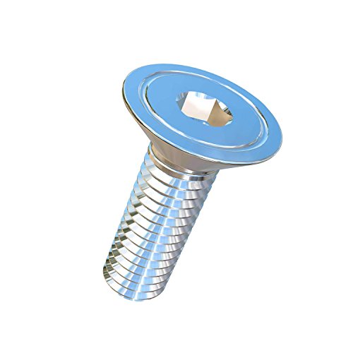 0008956, (Pack of 5) M6-1 Pitch X 20mm Titanium Flat Head Socket Drive Machine Screw, Grade 5 (Ti-6Al-4V)