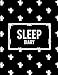 Sleep Diary: Beauty Art Black, Sleep Journal Monitor Healthy Sleep Habits And Insomnia Large Print 8 by 