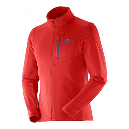 Salomon Men's Discovery Full Zip Mid Layer Jacket, Matador-X, XX-Large