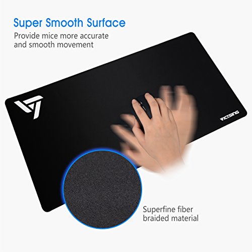 VicTsing [30 Larger] Extended Gaming Mouse Pad with Stitched Edges