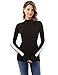 PattyBoutik Women's Mock Neck Raglan Long Sleeve Sweater