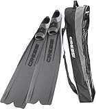 Cressi Men's Gara 3000 LD Long Distane Long Blade Diving Fins, 8-9 (with Bag)
