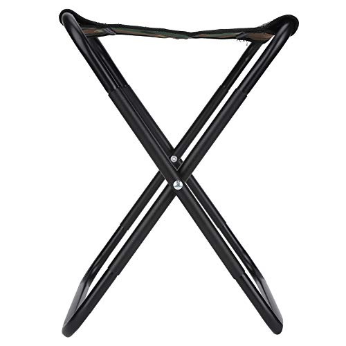 RBSD Edelstahl + Oxford Stoff Tragbarer ultraleichter Camouflage Color Angelstuhl, Camping Stuhl, für den Strandhof – Bild 6