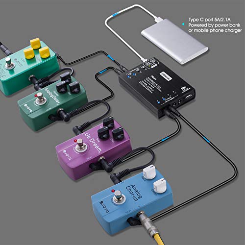 Guitar Pedal Power Supply Station Distributor 8 Isolated Output for 9V