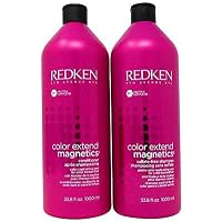 Amazon.com: REDKEN Color Extend Magnetic Shampoo + Conditioner, 33.8 Fl ...