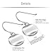 Jstyle Stainless Steel Dangle Earrings for Women Drop Earrings Hypoallergenic 3 Pairs