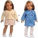 sweet dolly 5PC Doll Clothes Fits 18 Inch American Girl Doll (Warm Winter)