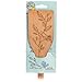 Talisman Designs Mini Silicone Spatula & Laser Etched Beechwood Handle | Nature Design | Cute & Functional Kitchen Tool | Natural Wooden Decorative Spatula