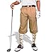 Khaki Golf Knickers: Mens 'Par 3' - Microfiber