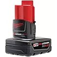 Milwaukee 48-11-2460 M12 REDLITHIUM XC 12V 6.0 Ah Extended Capacity Lithium-Ion Battery Pack