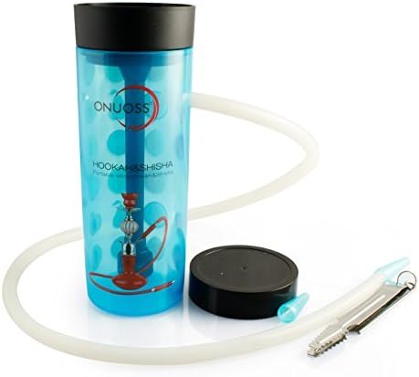 TAKEAHIT Acrylic Cup Hookah 7 Inch Portable With a Plastic Grinder as Bonus