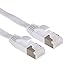 EpicDealz Premium Gigabit Ultra Flat CAT7 Ethernet Network Patch Cord Cable 25 Feet - White