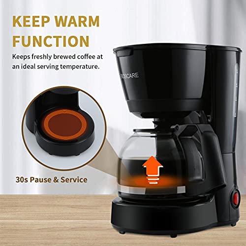 4Cup Coffee Maker, Small Drip Coffeemaker Compact Coffee Pot Brewer
