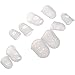 BCP 5 Different Sizes Guitar Fingertip Protectors Silicone Finger Guards for Ukulele Electric Guitar(Clear Color)
