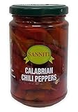 Sanniti Italian Calabrian Hot Long Chili Peppers, 10 ounce