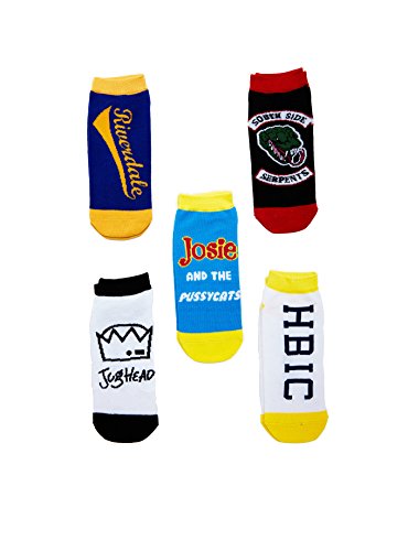 CW Riverdale Icons No Show Socks 5 Pack