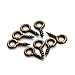 Linsoir Beads 200pcs Sturdy Metal Tiny Screw Eyes Pin Bail Peg Antique Bronze Tone 5X12mm