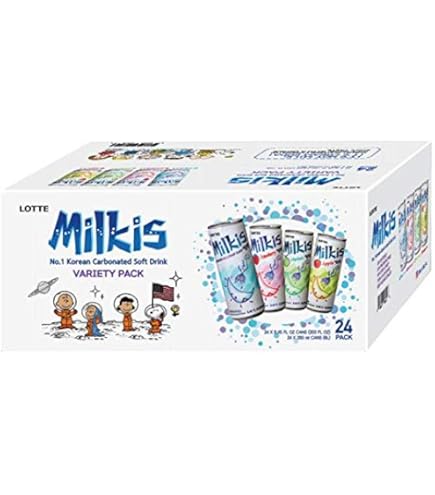 Amazon.com : Milkis Carbonated Drink 4 Variety Flavors, Apple