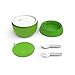 Bentgo Bowl (Green) – Insulated, BPA-Free Lunch Container with Collapsible Utensils Set – Leakproof Bowl Holds Soups, Stews, Noodles, Hot Cereals & More On-the-Go