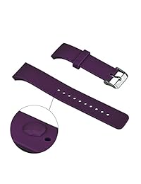 V Moro Accesorios correas de reloj de acero inoxidable con conectores para Samsung Galaxy Gear S2 SM R720 R730, Púrpura