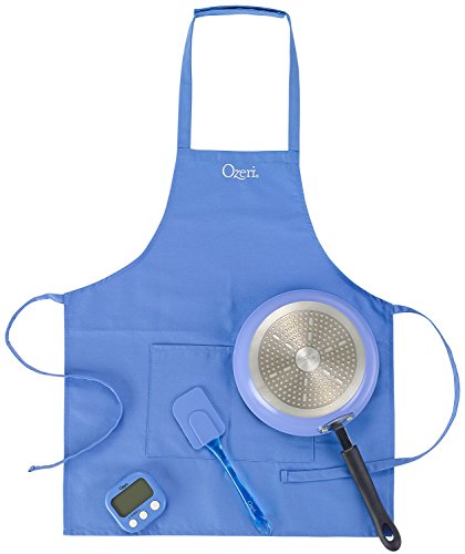 Ozeri ZP15-23BL Kids Junior Chef Cooking Essentials Set, 9.5", Blue