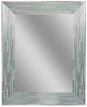 Beautiful Aqua/Blue /Mosaic Tile Design Wall-Mounted Mirrors ,30 in. L x 24 in. W