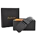 Ratchet Leather Dress Belt for Men Up to 46 No Hole Slide Belt Black and Brown