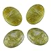 2pcs AAA Natural Peridot Green Lucky Jasper Oval Cabochon Flatback Gemstone Cabochons 20x15mm or 0.79
