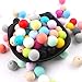 150pc 15mm Silicone Teething Beads Round Loose Organic Nusring Baby Chew Colorful Diy Balls Accessories