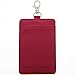 Cmxsevenday A7928 2-Sided PU Leather ID Card Holder with 1 ID Window and 1 Card Slot, Vertical Style - Rose
