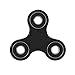 GoTwiddle Spinner Fidget Toy Triangle Hand Spinner - Premium Ultra High Speed Bearing - for Calm and Focus - ADHD Autism - Kids Adult - Spin 1-4 Minutes - Black (Becky)