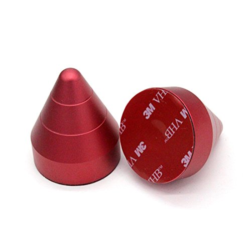 KMT Smart Bumper Guard Protector Spikes Guards- Front or Rear Trim-For Smart Car All Models - 2 PcsÂ  (Red)