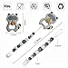 Baby Teething Toys BPA Free Silicone Teether Chew Egg with Pacifier Clip Cute and Effective Pain Relief Raccoo for Stylish Boy or Girl