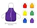 lyivssuy Children's Artists Fabric Aprons - Classroom,Kitchen, Community Event, Crafts & Art Painting Activity. Safe Clean 12 Pack Assorted Colors