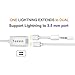 TESSIN SWEET-49 Adapter and Splitter, Dual Lightning Port Headphone Apple Audio and Charge Adapter Accessories for iPhone 7/7 Plus