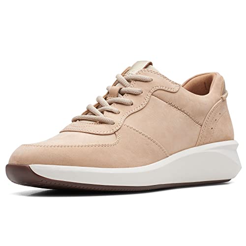 Clarks Women's Un Rio Lace Low-Top Sneakers, Light Sand Comb, 8 US at Amazon