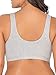 Fruit of the Loom Women’s Front Close Sports Bra Bra, Black hue/Heather Grey, 44thumb 2